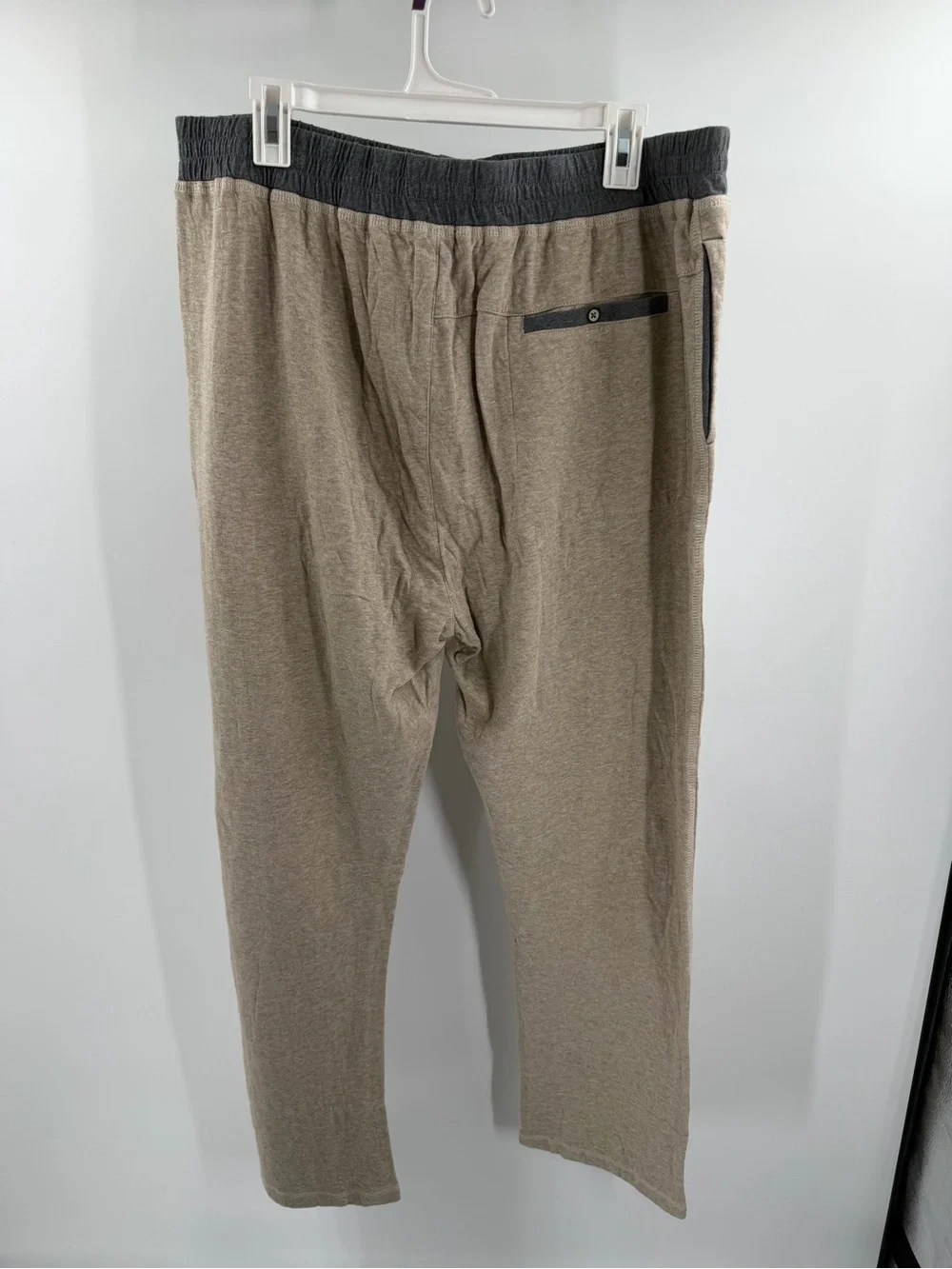 Carbon 2 Colbalt Men's Knit Drawstring lounge Pants Tan‎ oatmeal gray Large New